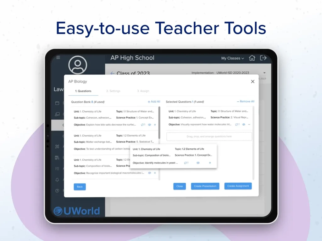 Easy-to-use teaching tools