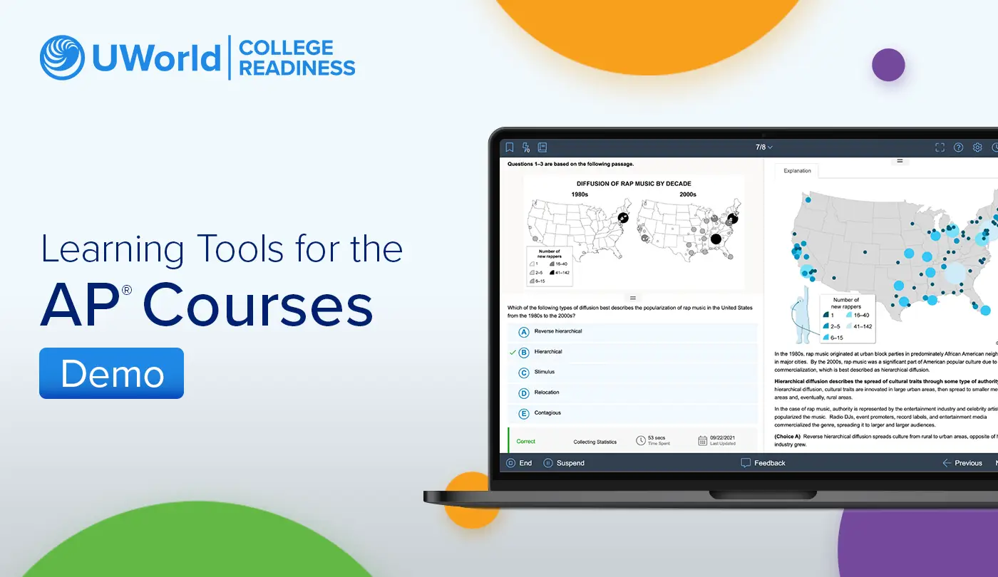 UWorld Learning Tools for AP Courses Demo