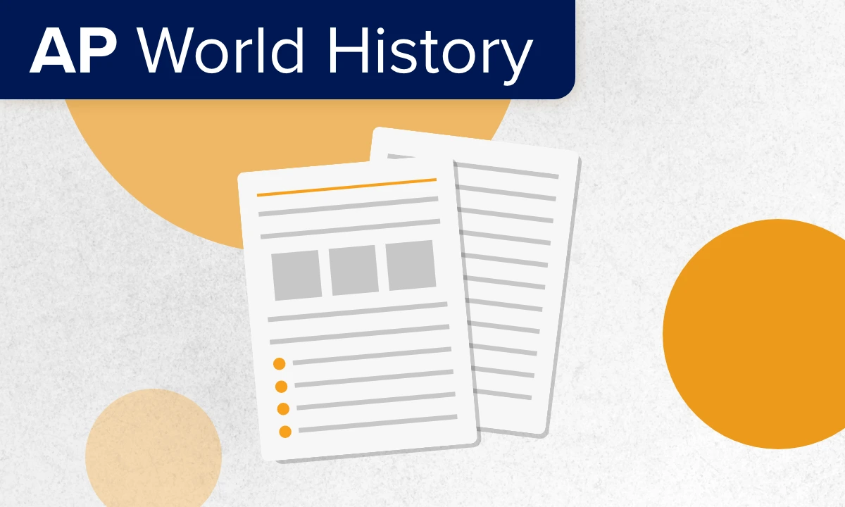 Illustration of UWorld College Readiness downloadable lesson or activity for AP World History