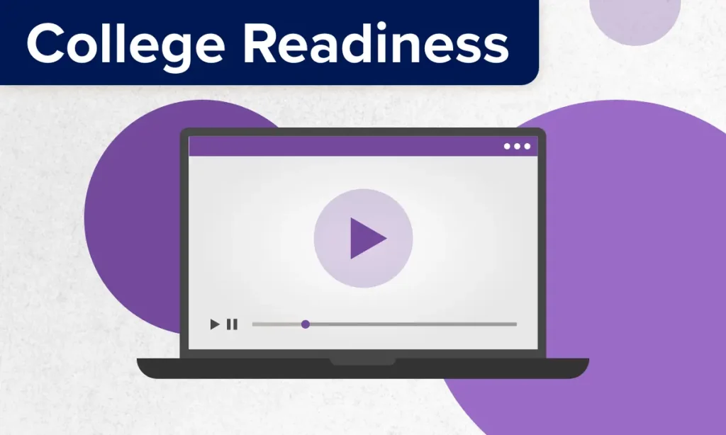 Illustration for videos on UWorld College Readiness shown in a tablet