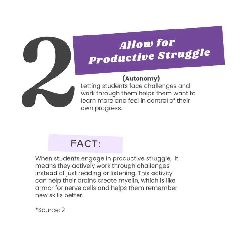 Tip 2 - Allow For Productive Struggle