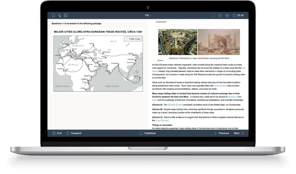 UWorld’ AP Online Learning Tool Dashboard
